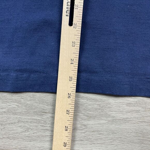 Vintage Shirt Mens Extra Large Blue New York Big Apple 90s Retro - Picture 8 of 9